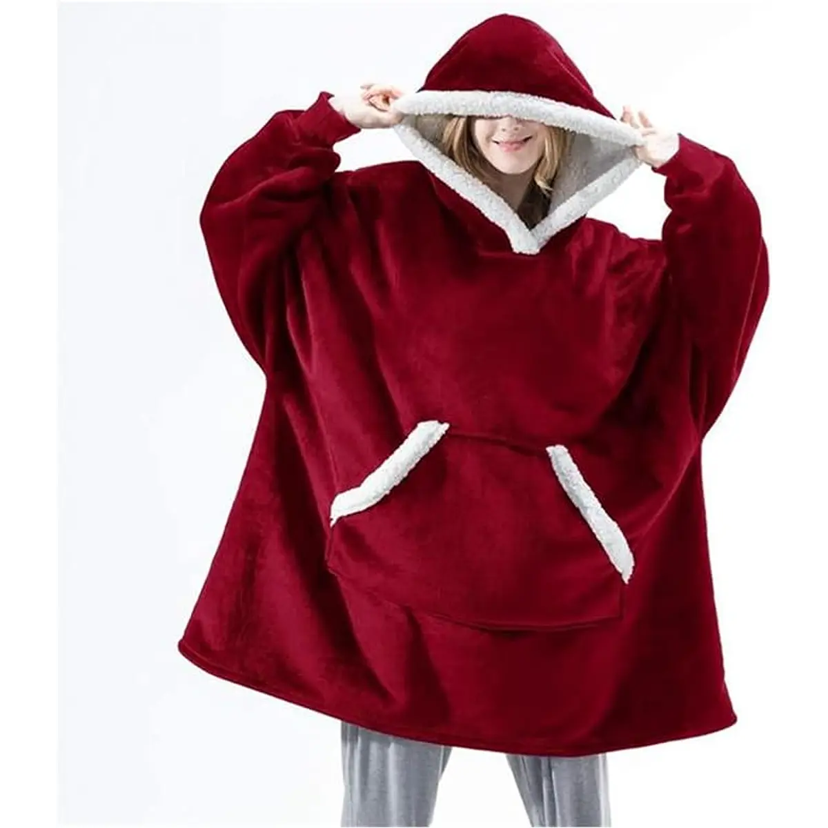 Polerón con Capucha con Bolsillos