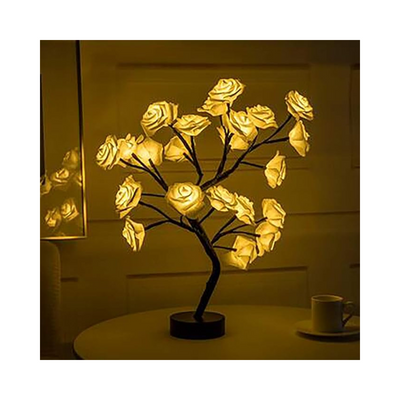 Lámpara de Árbol con 24 Rosas 🌼
