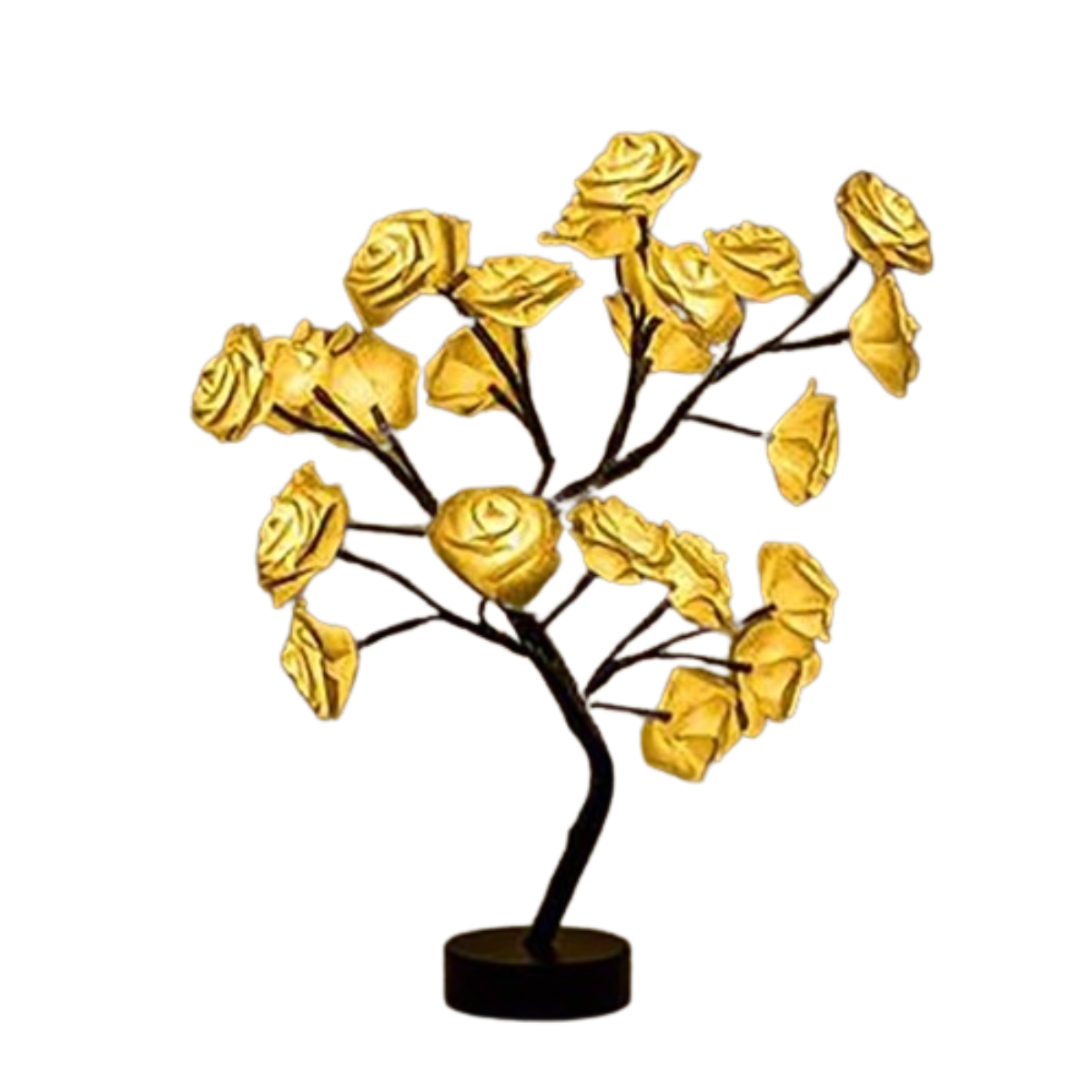 Lámpara de Árbol con 24 Rosas 🌼