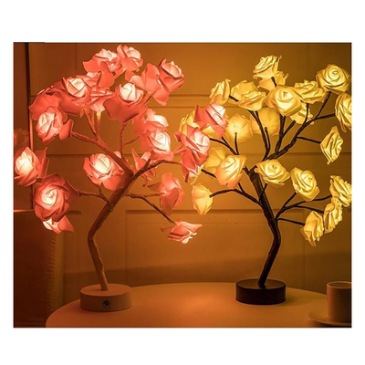Lámpara de Árbol con 24 Rosas 🌼