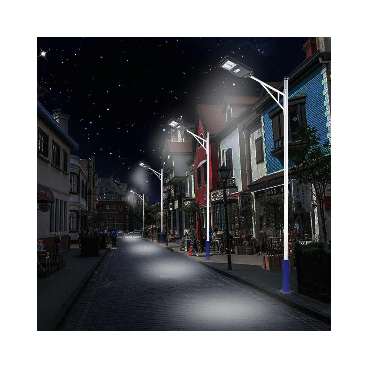 Foco solar recargable para poste 900Wats