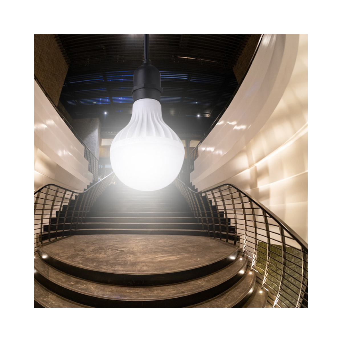 Ampolleta de emergencia con detector