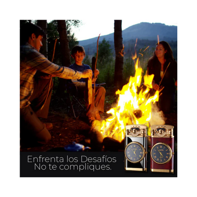 Reloj de Metal con Encendedor de Fuego