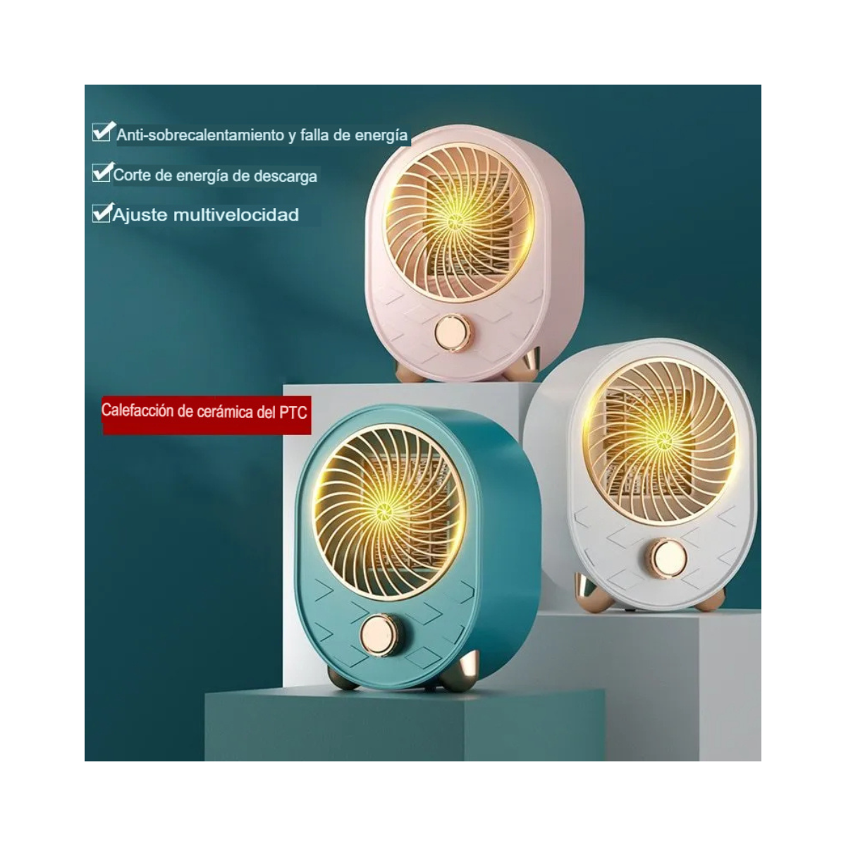 Calentador portátil de oficinas