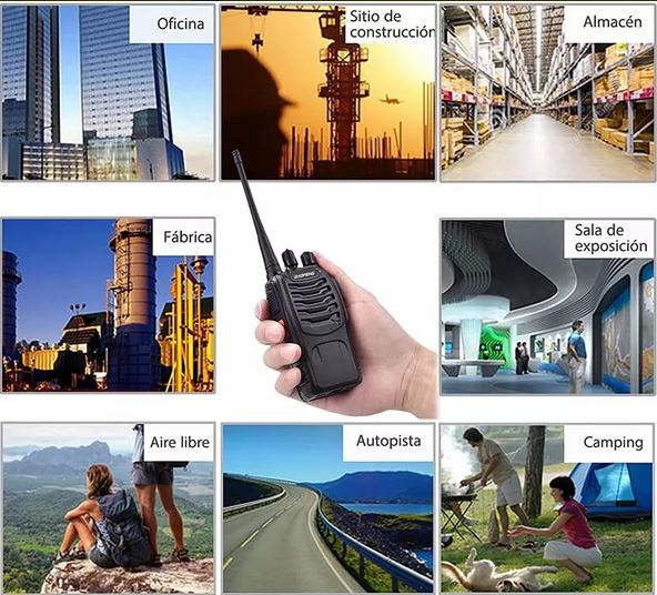 2 Radios Transmisor Walkie Talkie Baofeng