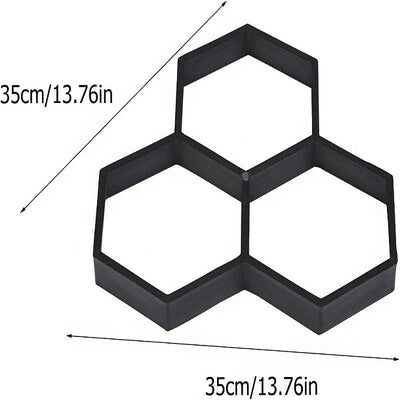 Molde Para cemento Hexagonal