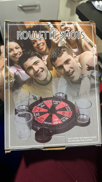 Juego De La Ruleta Retos Shots + 4 Vasos