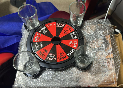 Juego De La Ruleta Retos Shots + 4 Vasos