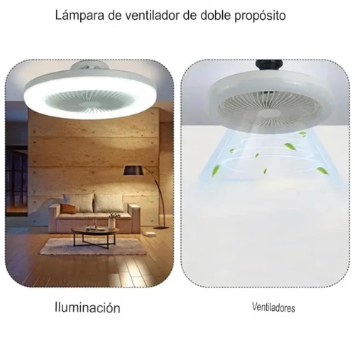 Ventilador de Techo Con Luz + Mando