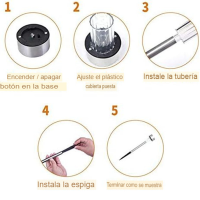 Estaca Solar de Jardín Multicolor