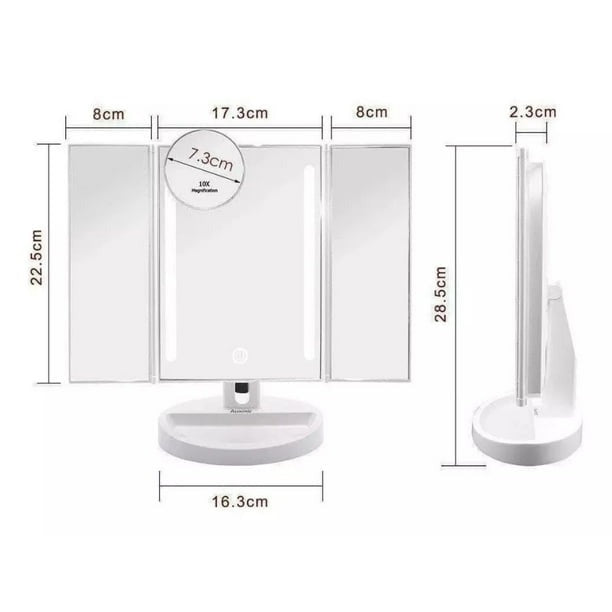 Espejo Maquillaje Giratorio 🪞