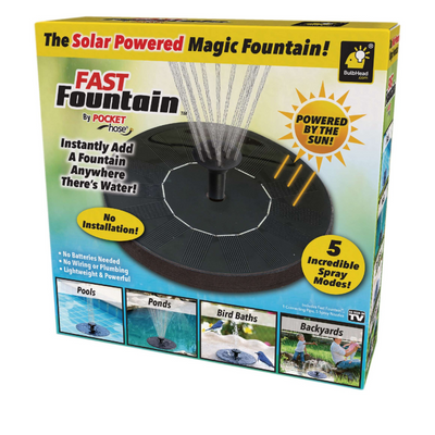 Fuente Flotante Para Jardín Carga Solar