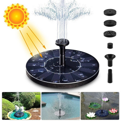 Fuente Flotante Para Jardín Carga Solar