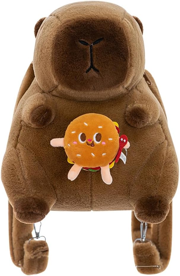 Mochila Peluche Felpa Kawaii Capibara