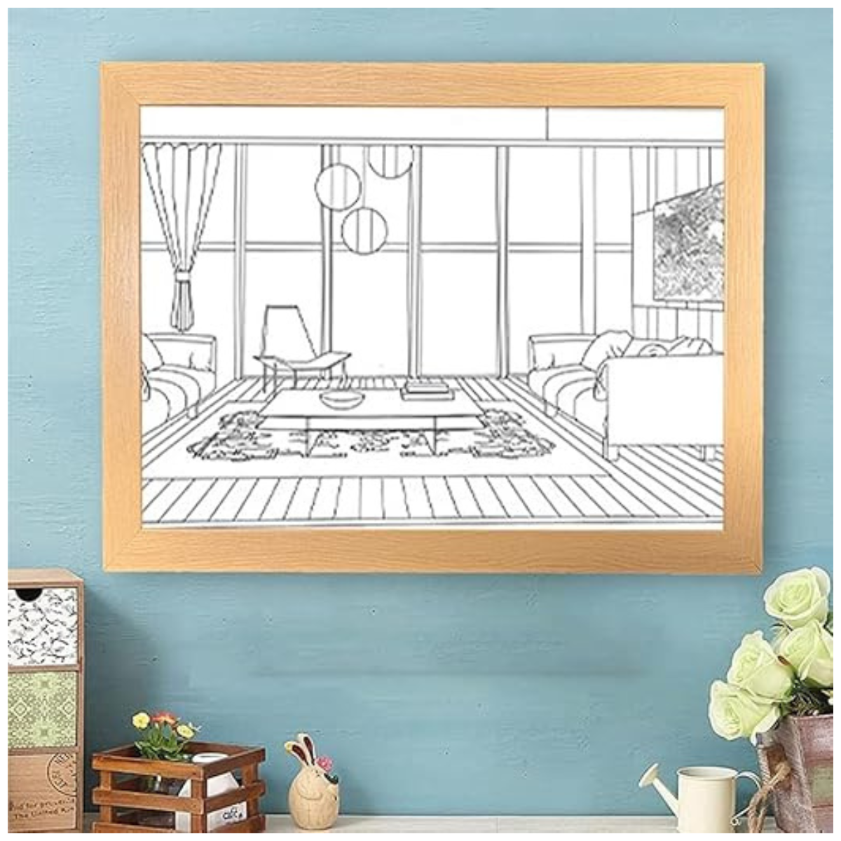 Cuadro Decorativo Estilo Japonés LED