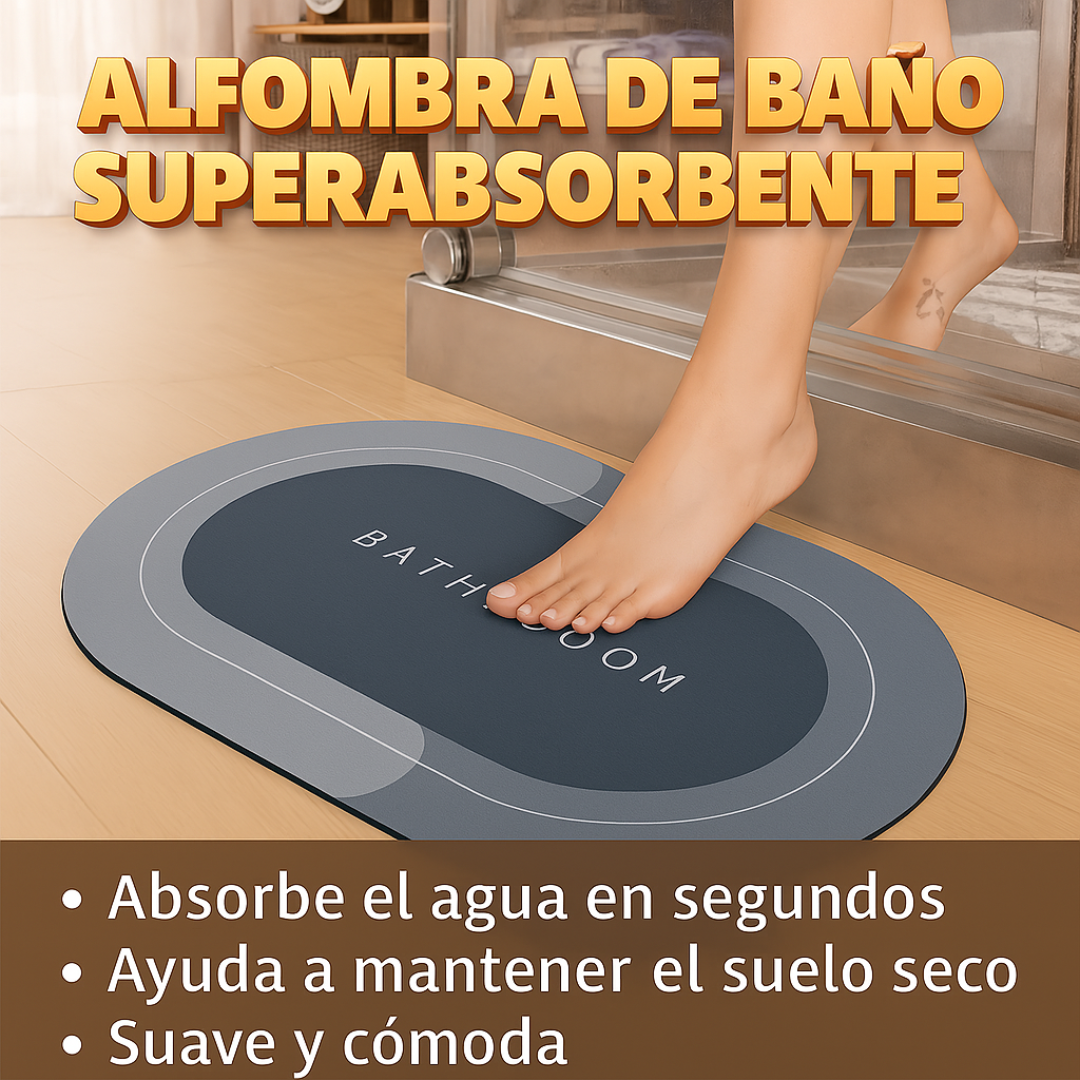 Alfombra De Baño Super Absorbente