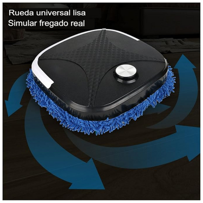 Robot Aspiradora Cuadrado Negro 