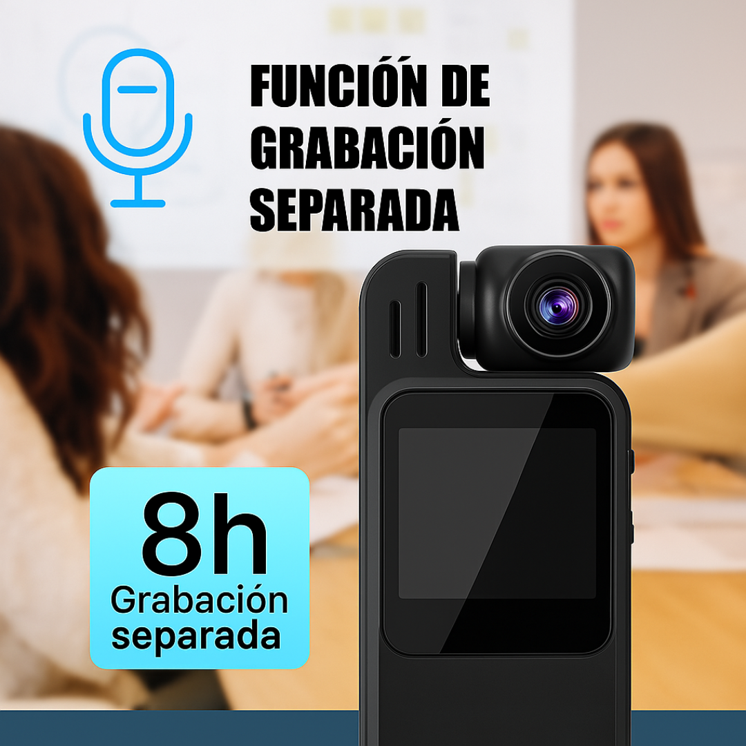 Videocámara Corporal Con Pantalla