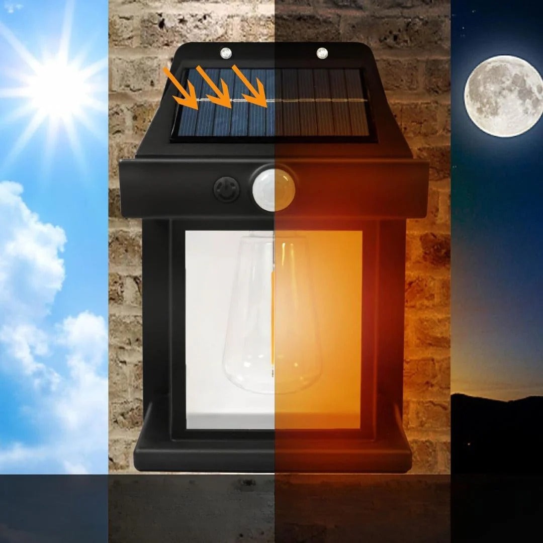 Farol solar de pared sensor movimiento