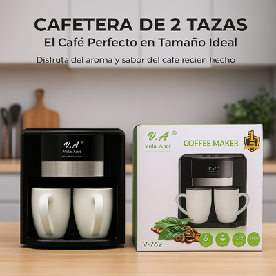 Cafetera Electrica Doble Taza