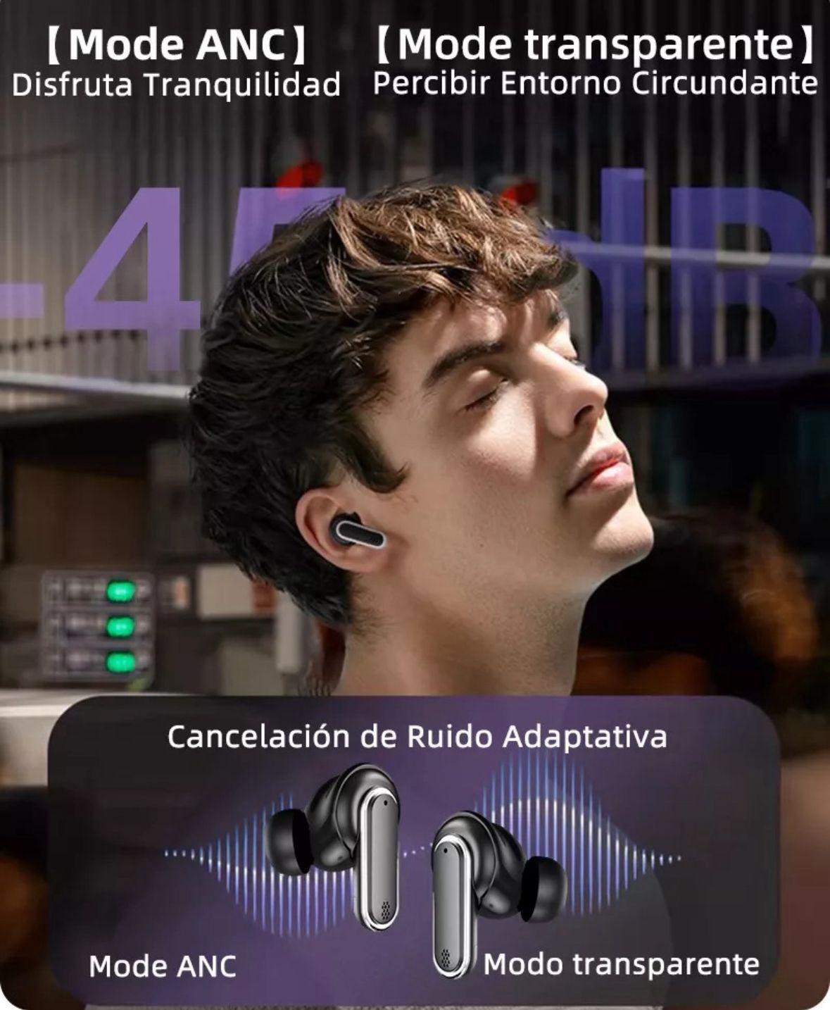 Audífonos pro con pantalla táctil