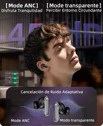 Audífonos pro con pantalla táctil