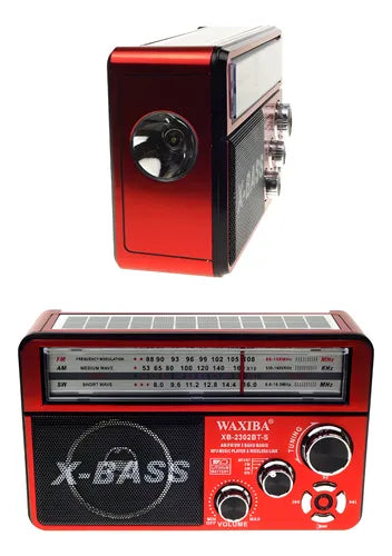 Radio Portátil Carga Solar Waxiba