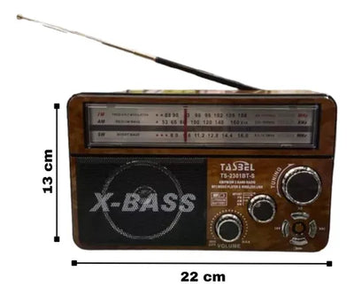 Radio Portátil Carga Solar Waxiba