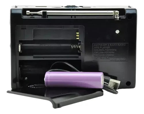 Radio Portátil Carga Solar Waxiba