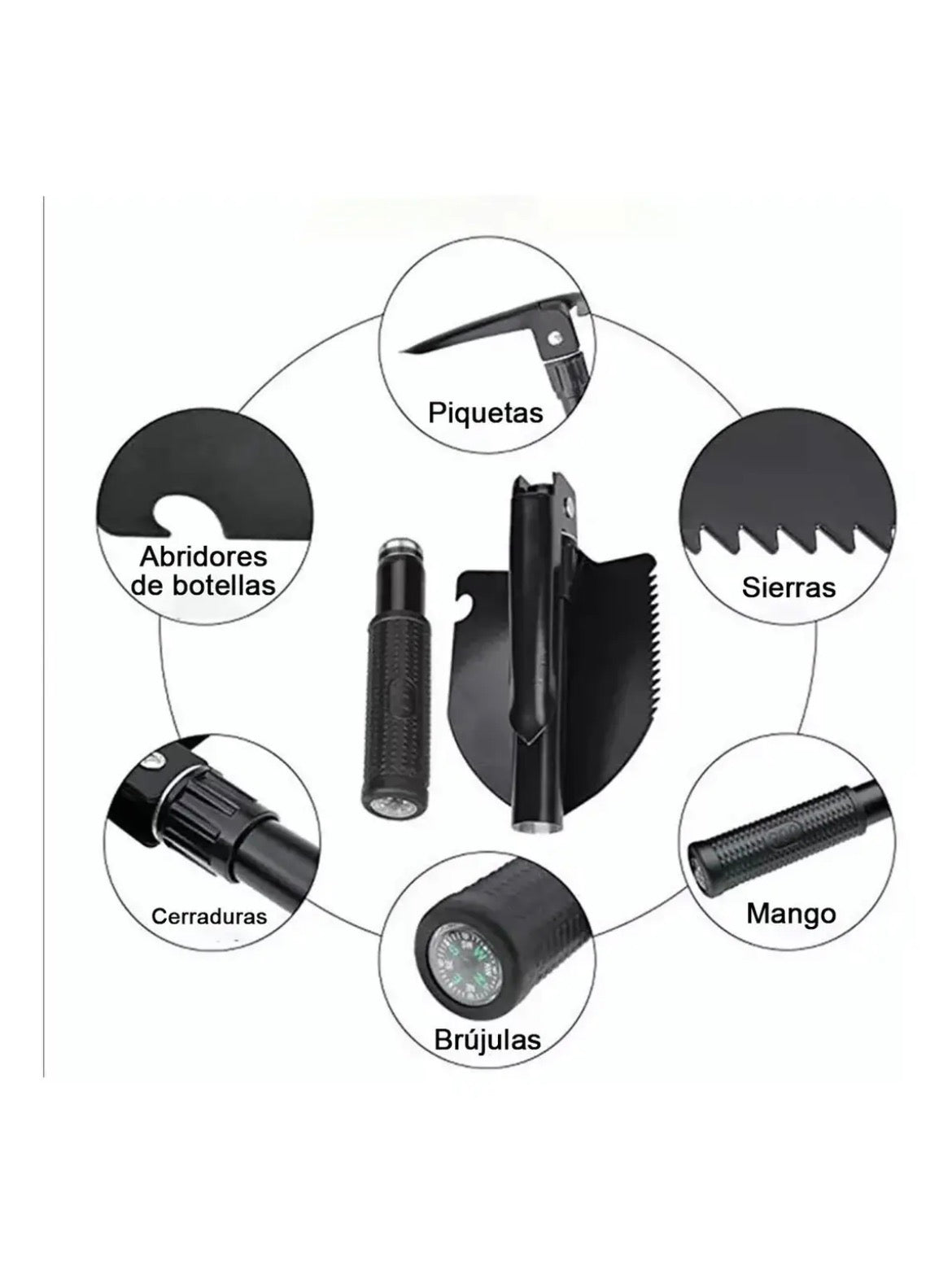 Pala picota kit militar⛏️⚒️