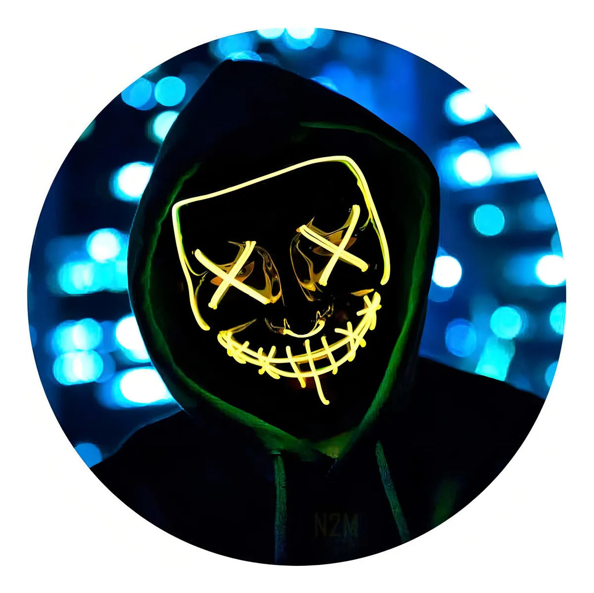 Mascara Luz Led La Purga Halloween